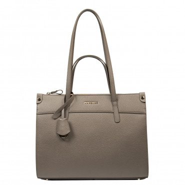 Women shoulder bag 047g taupe caviar