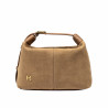 Geanta dama de mana 037-1g suede nude