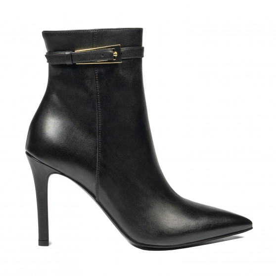 Ghete cu toc dama 1409-1 negru