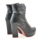 Women boots 3261 black+red