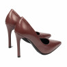 Women stylish, elegant shoes 1302 brown