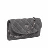 Women shoulder bag 048g 01 suede gray