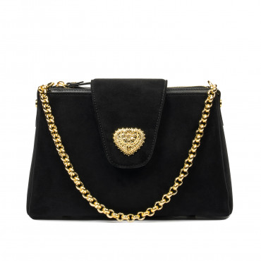 Geanta dama de umar 051g black camoscio