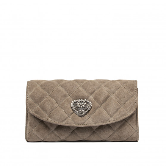 Women shoulder bag 048g 01 suede sandstone