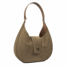 Women shoulder bag 050g suede camel