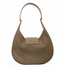 Women shoulder bag 050g suede camel
