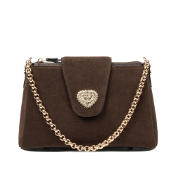 Geanta dama de umar 051g suede chocolate