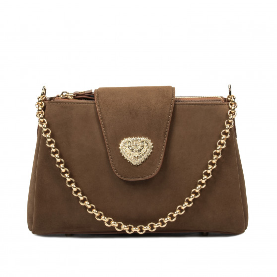 Women shoulder bag 051g camoscio latte