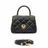Women shoulder bag 049g black caviar