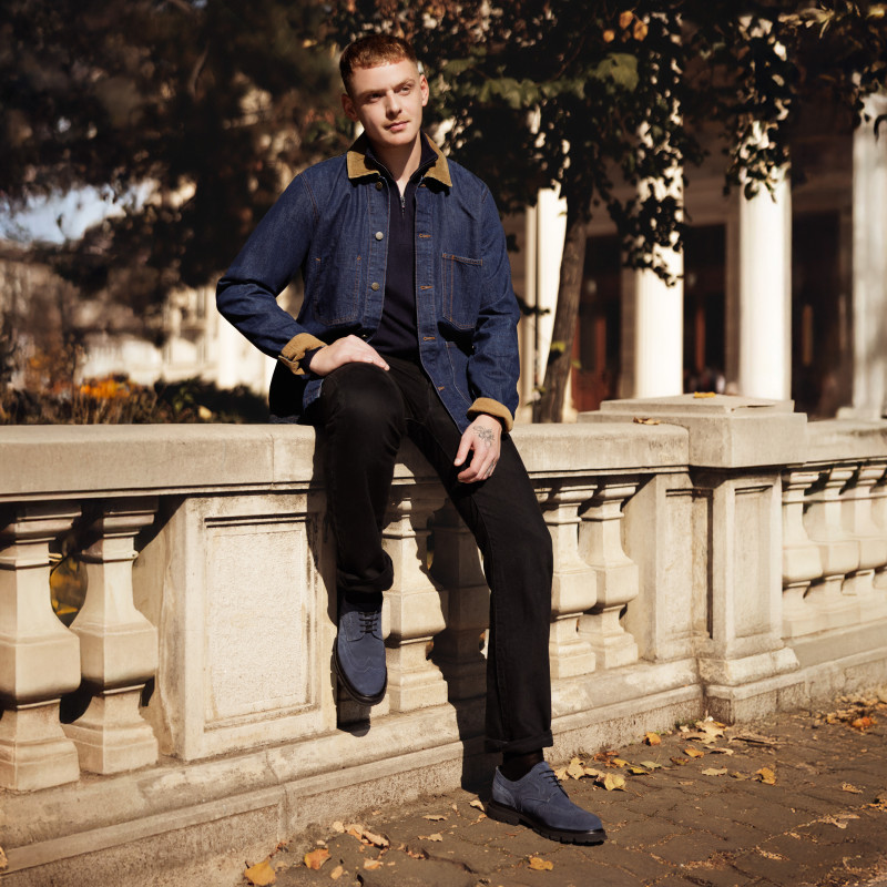 Pantofi casual barbati 989 azuro velur lifestyle Pantofi casual barbati 989 azuro velur lifestyle