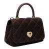 Women shoulder bag 049g camoscio coffe