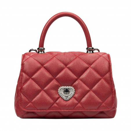 Women shoulder bag 049g 01 red safiano