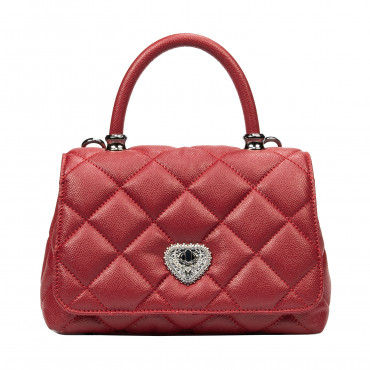 Women shoulder bag 049g 01 red safiano
