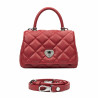 Women shoulder bag 049g 01 red safiano