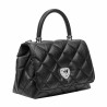 Women shoulder bag 049g 01 black caviar
