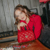 Women shoulder bag 049g 01 red safiano