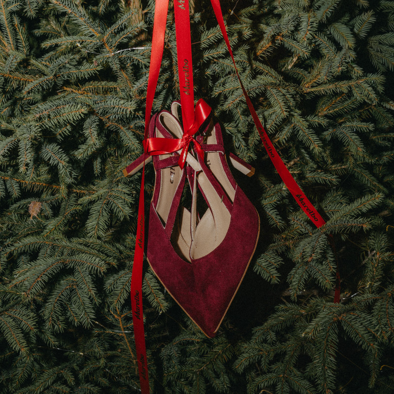 Sandale dama 1344 bordo velur lifestyle