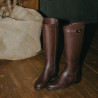 Women knee boots 3420 chocolate