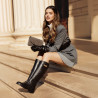 Women knee boots 3420 black