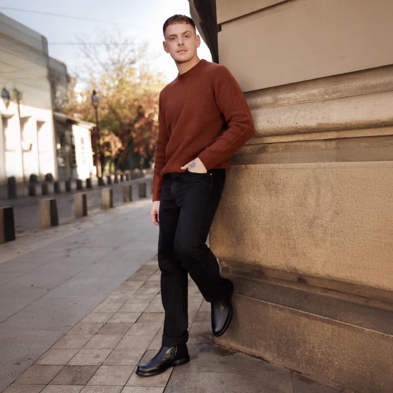 Ghete barbati 4121 negru lifestyle