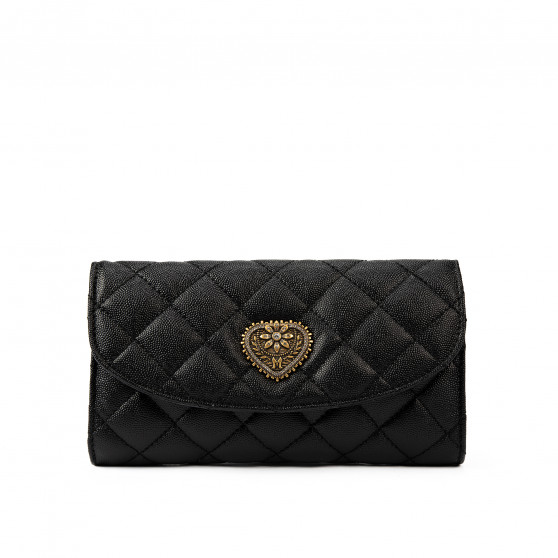 Women shoulder bag 048g black caviar
