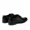 Men stylish, elegant shoes 879 black