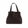 Women shoulder bag 004g dark chocolate