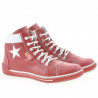 Women boots 3274 red+white