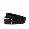 Curea barbati 71b bicolor negru+negru caviar