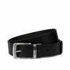 Curea barbati 71b bicolor negru+negru caviar
