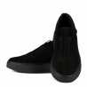 Women casual shoes 6095 black velour