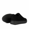 Pantofi casual dama 6095 negru velur