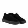Women casual shoes 6095 black velour