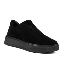 Pantofi casual dama 6095 negru velur