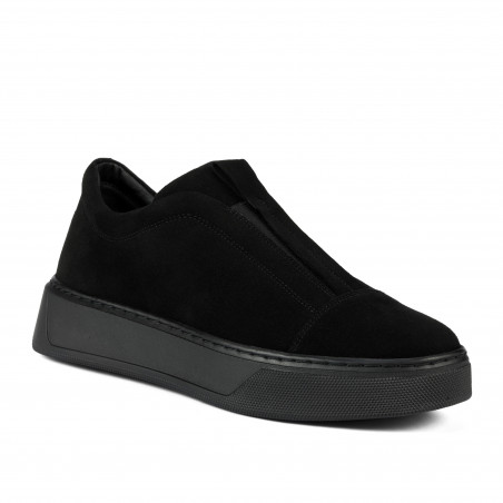 Pantofi casual dama 6095 negru velur