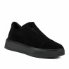 Pantofi casual dama 6095 negru velur