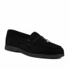 Women loafers, moccasins 6082-1 black velour