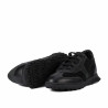 Women sport shoes 6097 black velour combined
