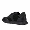 Women sport shoes 6097 black velour combined