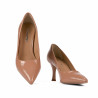 Women stylish, elegant shoes 1359 patent beige