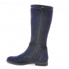 Women knee boots 3276 indigo velour