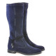 Women knee boots 3276 indigo velour