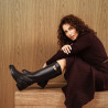 Women knee boots 3420 black