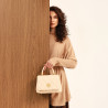Women shoulder bag 049g panna safiano