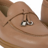 Women loafers, moccasins 6082 biz nude