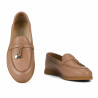Women loafers, moccasins 6082 biz nude