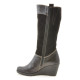 Women knee boots 3221 cafe combined