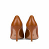 Women stylish, elegant shoes 1325 brown cognac