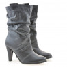 Women knee boots 1114 gray