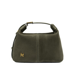 Women hand bag 037-1g suede olive